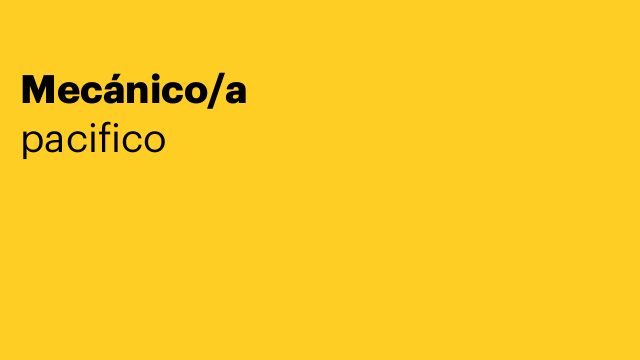 Mecánico/a