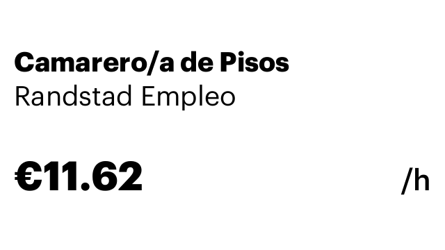 Camarero/a de Pisos