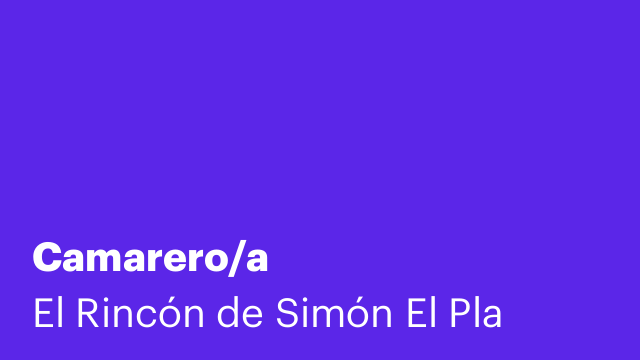 Camarero/a