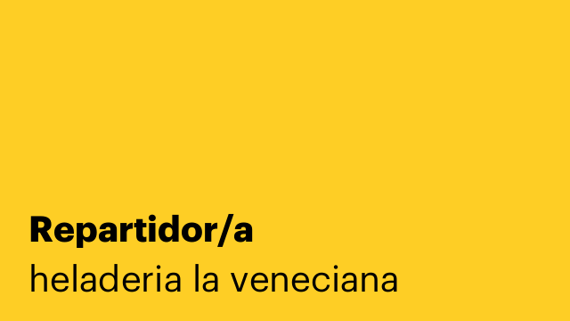 Repartidor/a