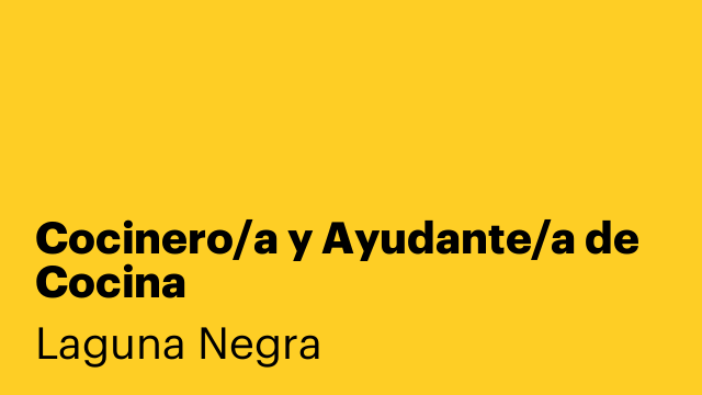 Cocinero/a y Ayudante/a de Cocina