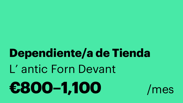 Dependiente/a de Tienda
