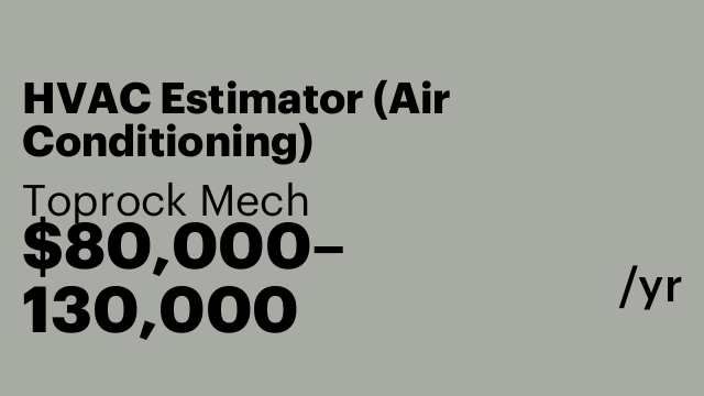 HVAC Estimator (Air Conditioning)