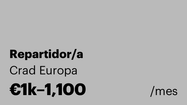Repartidor/a