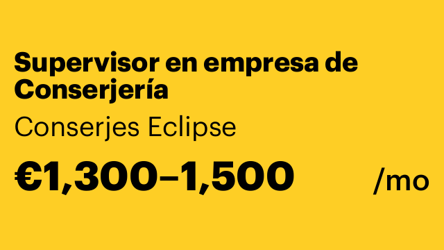 Supervisor en empresa de Conserjería