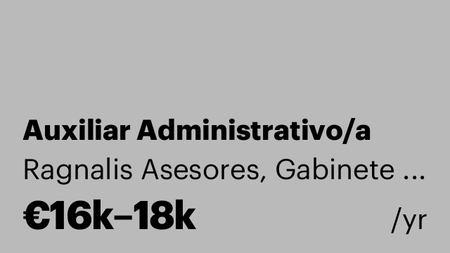 Auxiliar Administrativo/a