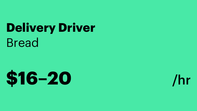 Delivery Driver