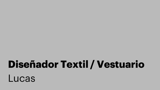 Diseñador Textil / Vestuario