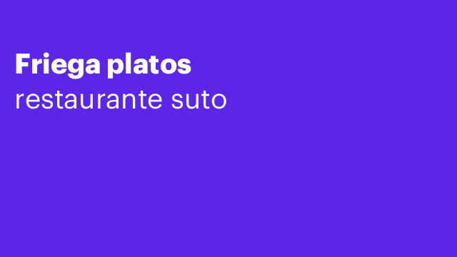 Friega platos