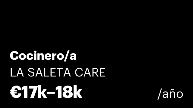 Cocinero/a