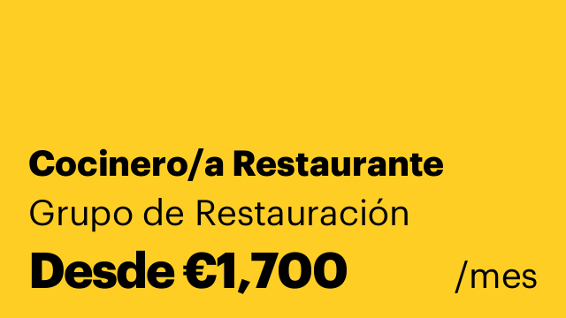 Cocinero/a Restaurante