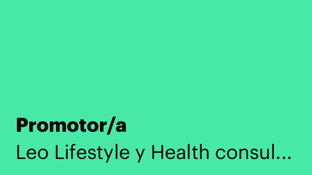 Promotor/a