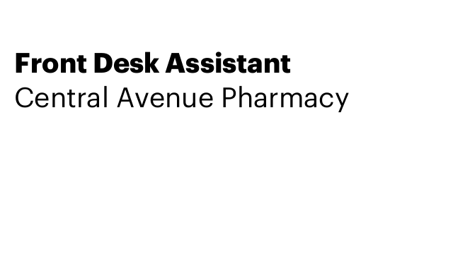 Front Desk Assistant