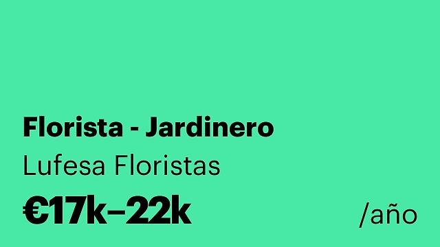 Florista - Jardinero
