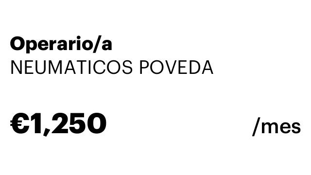Operario/a