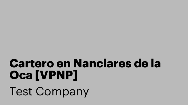 Cartero en Nanclares de la Oca [VPNP]