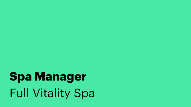 Spa Manager