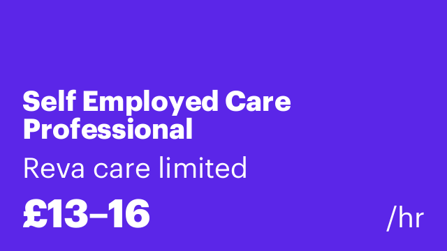 Self Employed Care Professional