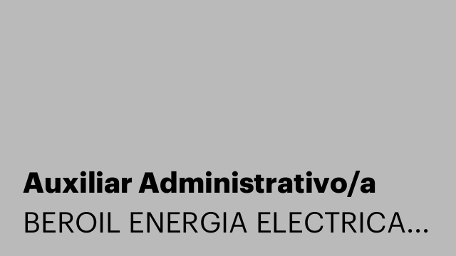 Auxiliar Administrativo/a
