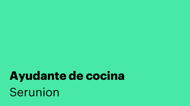 Ayudante de cocina