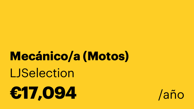 Mecánico/a (Motos)