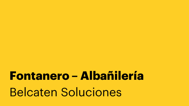 Fontanero – Albañilería
