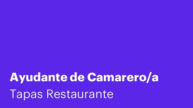 Ayudante de Camarero/a