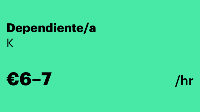 Dependiente/a