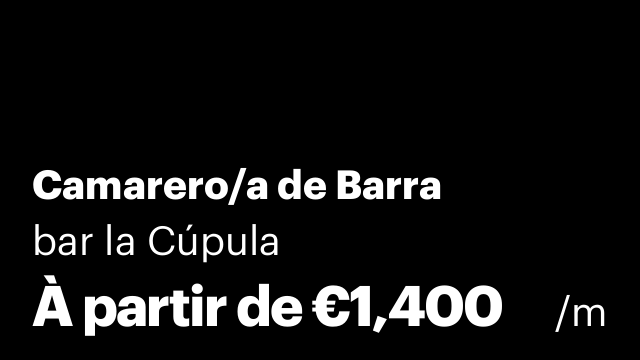 Camarero/a de Barra