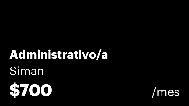 Administrativo/a