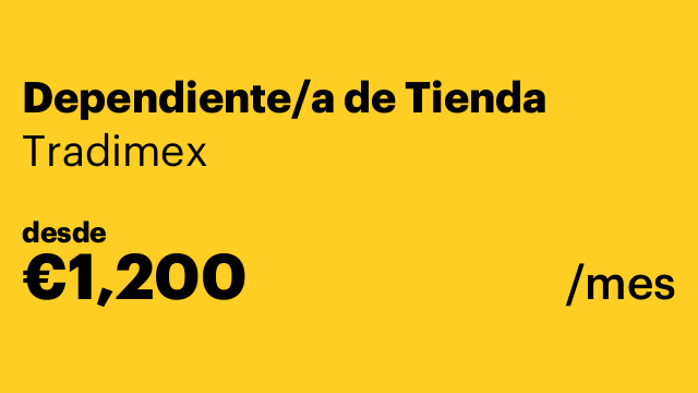 Dependiente/a de Tienda