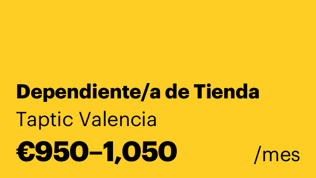 Dependiente/a de Tienda