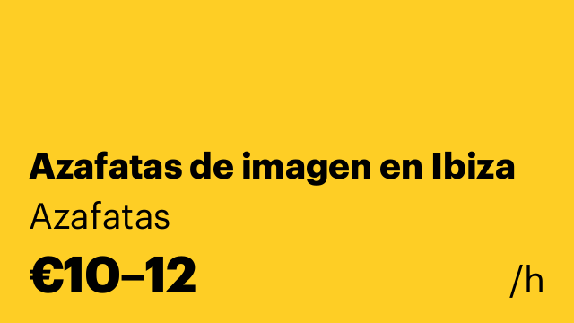 Azafatas de imagen en Ibiza