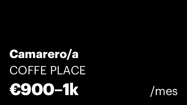Camarero/a