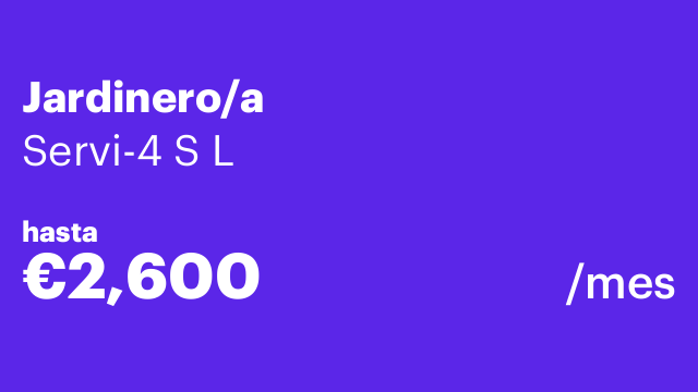 Jardinero/a