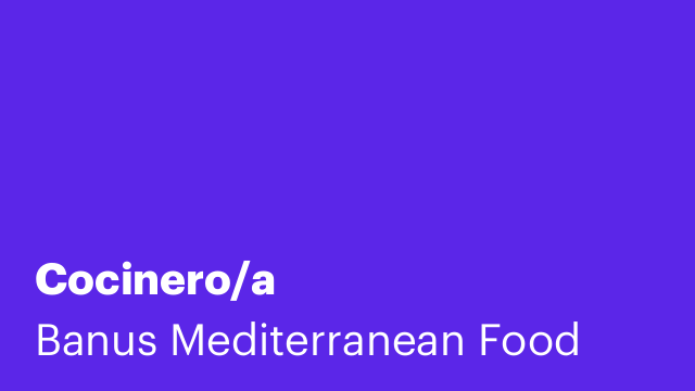 Cocinero/a