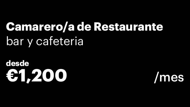 Camarero/a de Restaurante