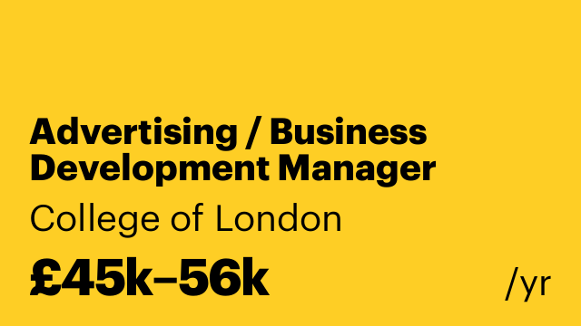 Advertising / Business Development Manager