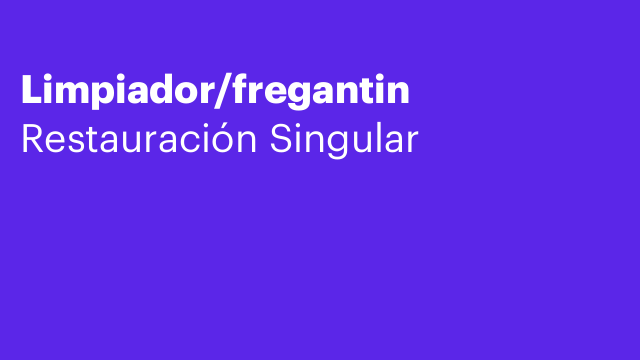 Limpiador/fregantin