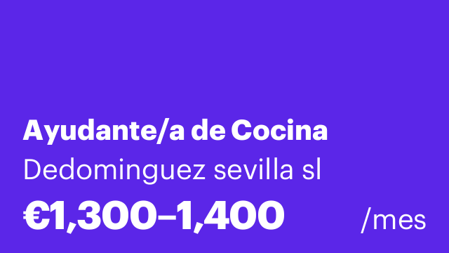 Ayudante/a de Cocina