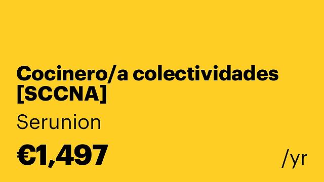 Cocinero/a colectividades [SCCNA]