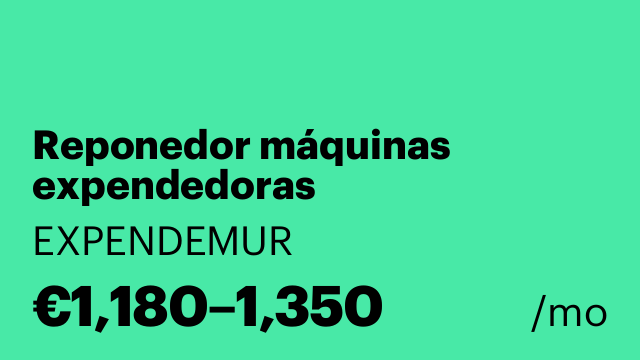 Reponedor máquinas expendedoras