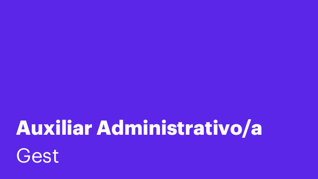 Auxiliar Administrativo/a