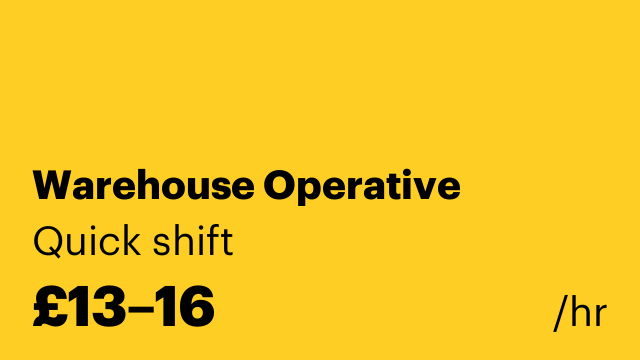 Warehouse Operative