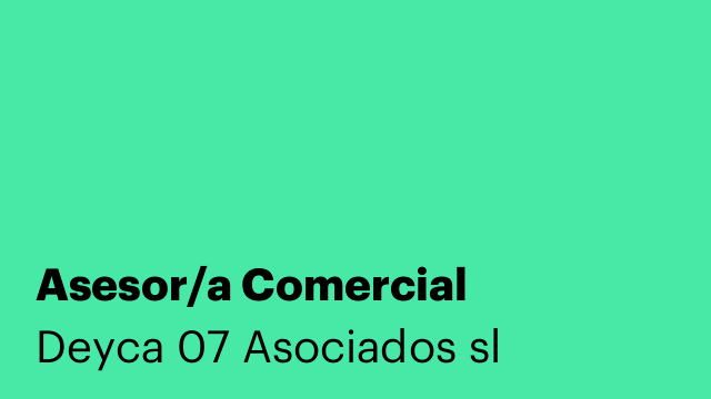 Asesor/a Comercial