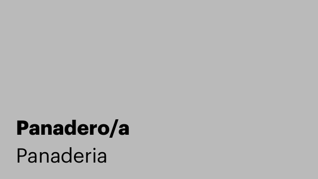 Panadero/a