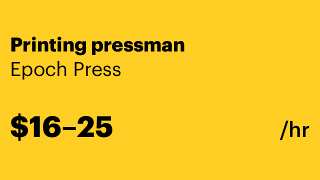 Printing pressman