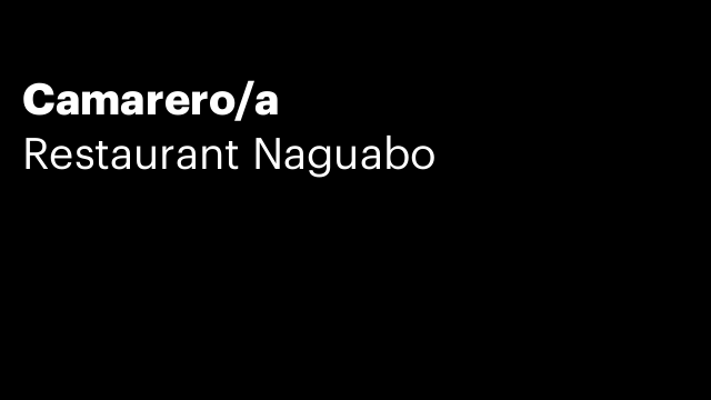 Camarero/a