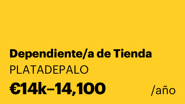 Dependiente/a de Tienda