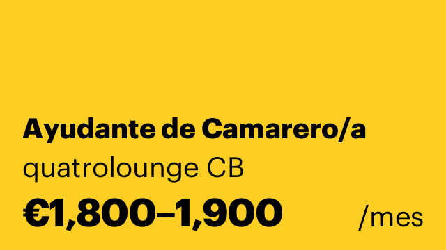 Ayudante de Camarero/a